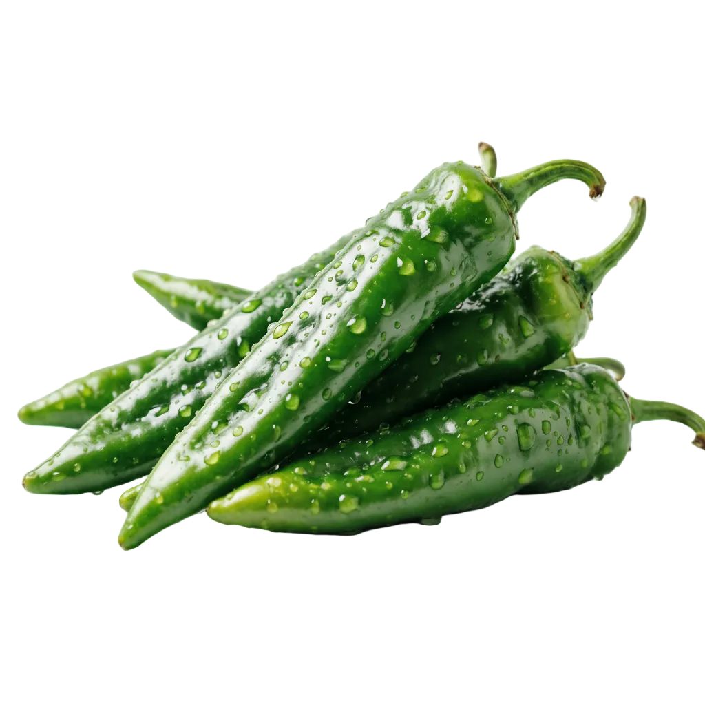 200 g frische Haree Mirch (grüne Chili)