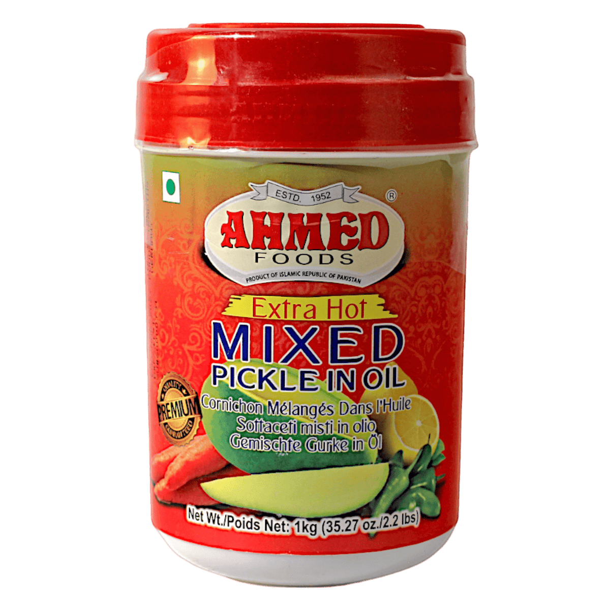 Ahmed - 1kg Mixed Pickle in Oil (Extra Hot)