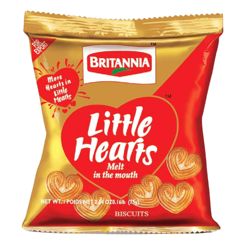 Britannia - 75g Little Hearts Kekse