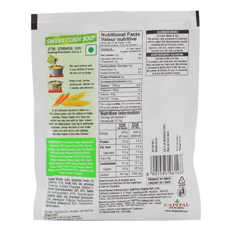 Ching’s Secret – 55 g süßer Mais