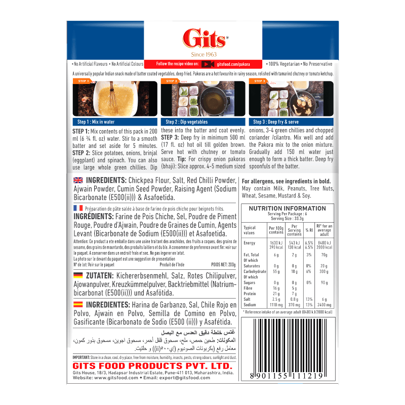 Gits - 200g Pakora-Mischung