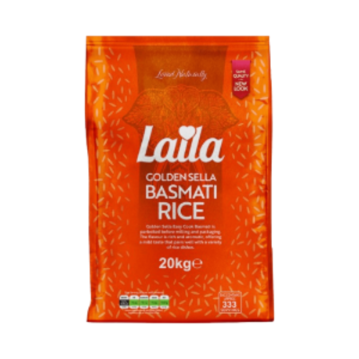 Laila - 20kg Golden Sella Basmati Rice