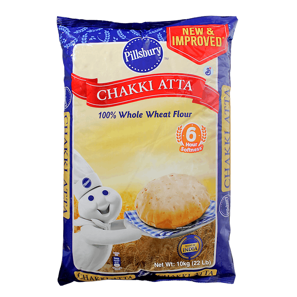 Pillsbury - 10kg Chakki Atta (Whole Wheat Flour)