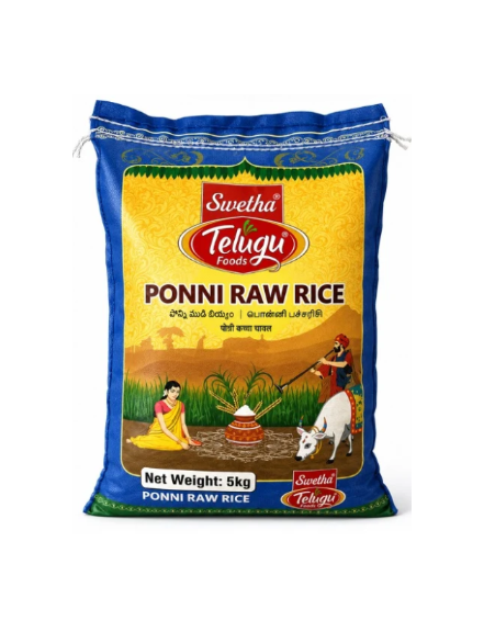 Telugu - 5kg Ponni Raw Rice