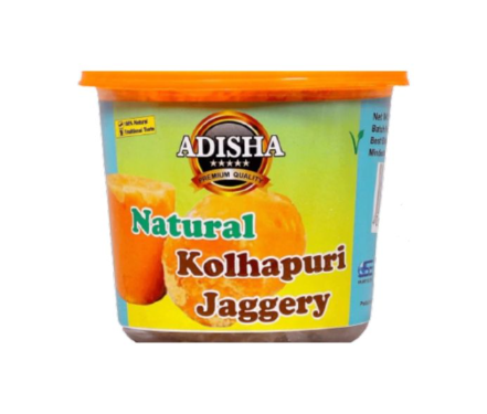 Adisha – 500g Natural Kolhapuri Jaggery (Yellow)