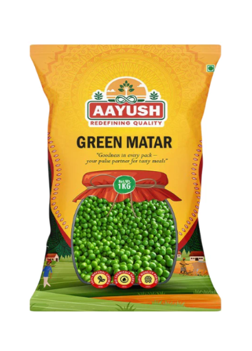 Aayush - 1kg Green Peas Whole (Matar)