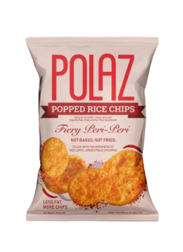 Polaz - 50g Popped Rice chips (Fiery Peri-Peri)