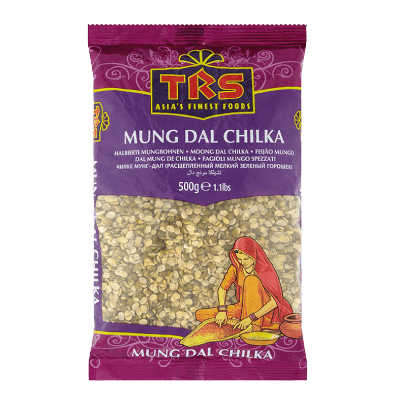 TRS – 500 g Moong Dal Chilka (geschälte halbierte Mungbohnen)