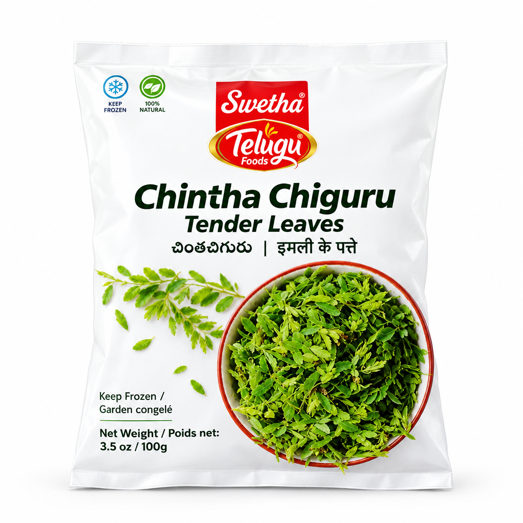 Telugu - 100g (Frozen) Chintha Chiguru (Imli Leaves)