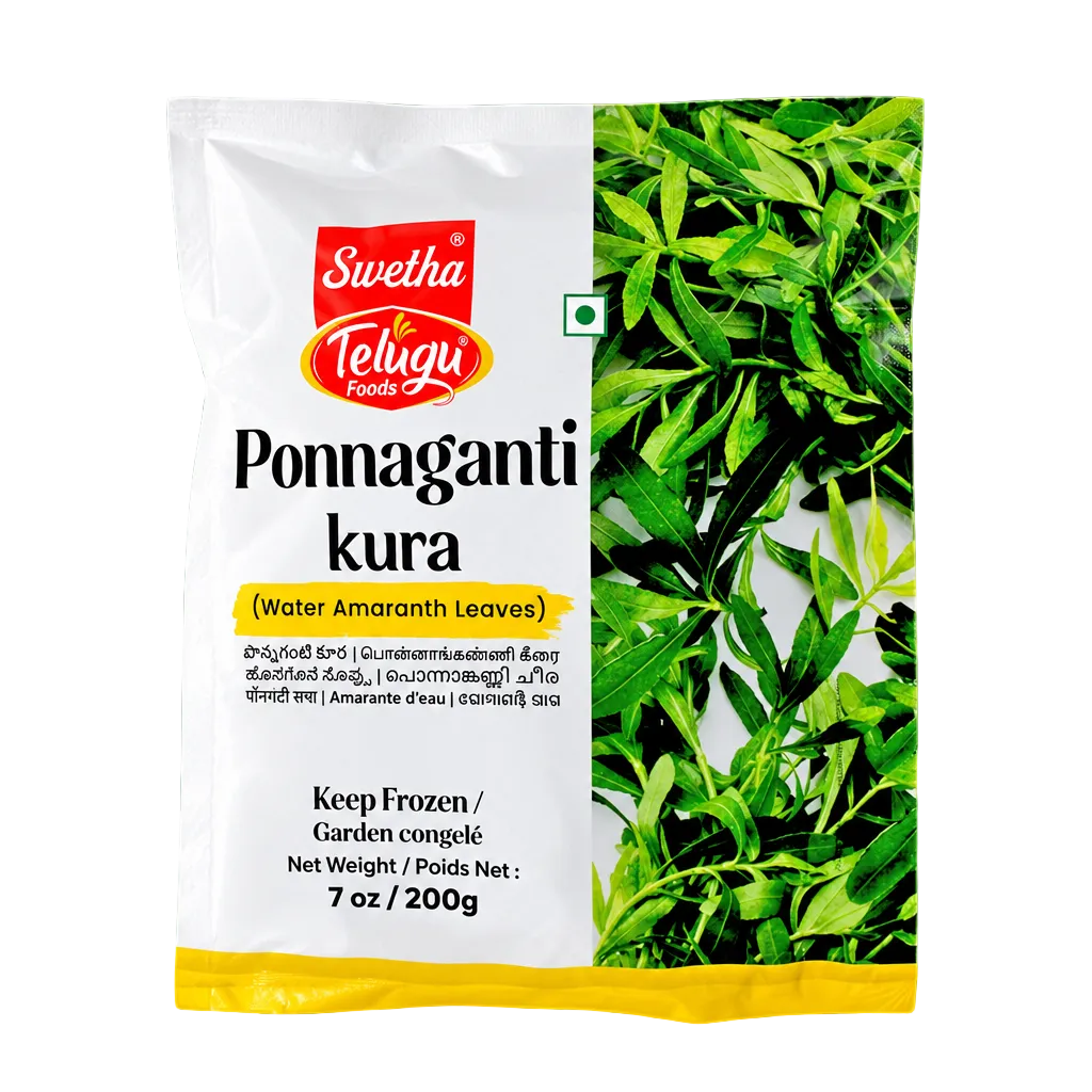 Telugu - 200g (Frozen) Ponnaganti Kura (Water Amaranth Leaves)